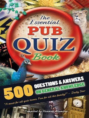 cover image of The Essential Pub Quiz Book